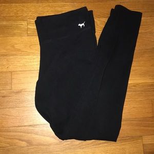 Pink/Victoria Secret Black Yoga Leggings